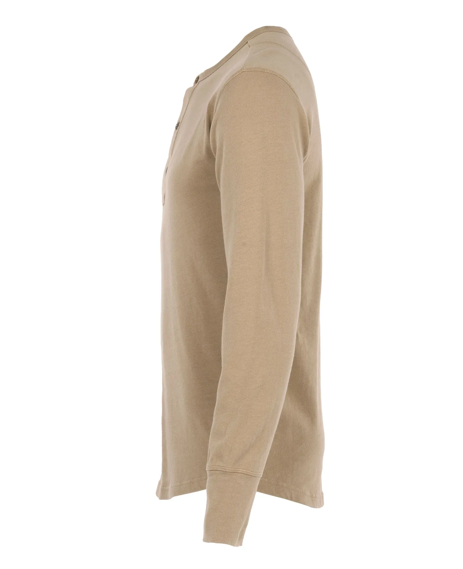 1927 Henley Shirt long sleeve, Mojave beige - Pike Brothers