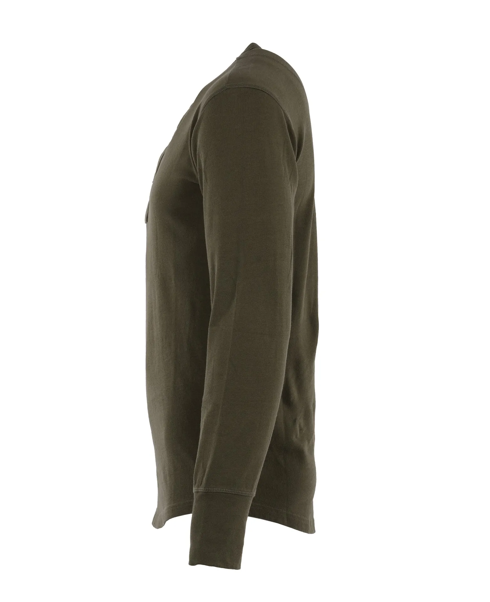 1927 Henley Shirt long sleeve, Mojave green - Pike Brothers