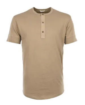 1927 Henley Shirt short sleeve, Mojave beige - Pike Brothers