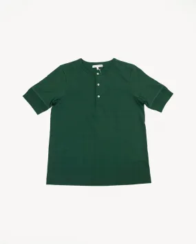 207.412 - 8.6oz Loopwheeled Henley Classic Fit - Classic Green