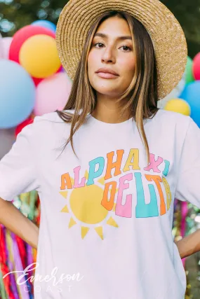 Alpha Xi Delta Golden Hour Tee