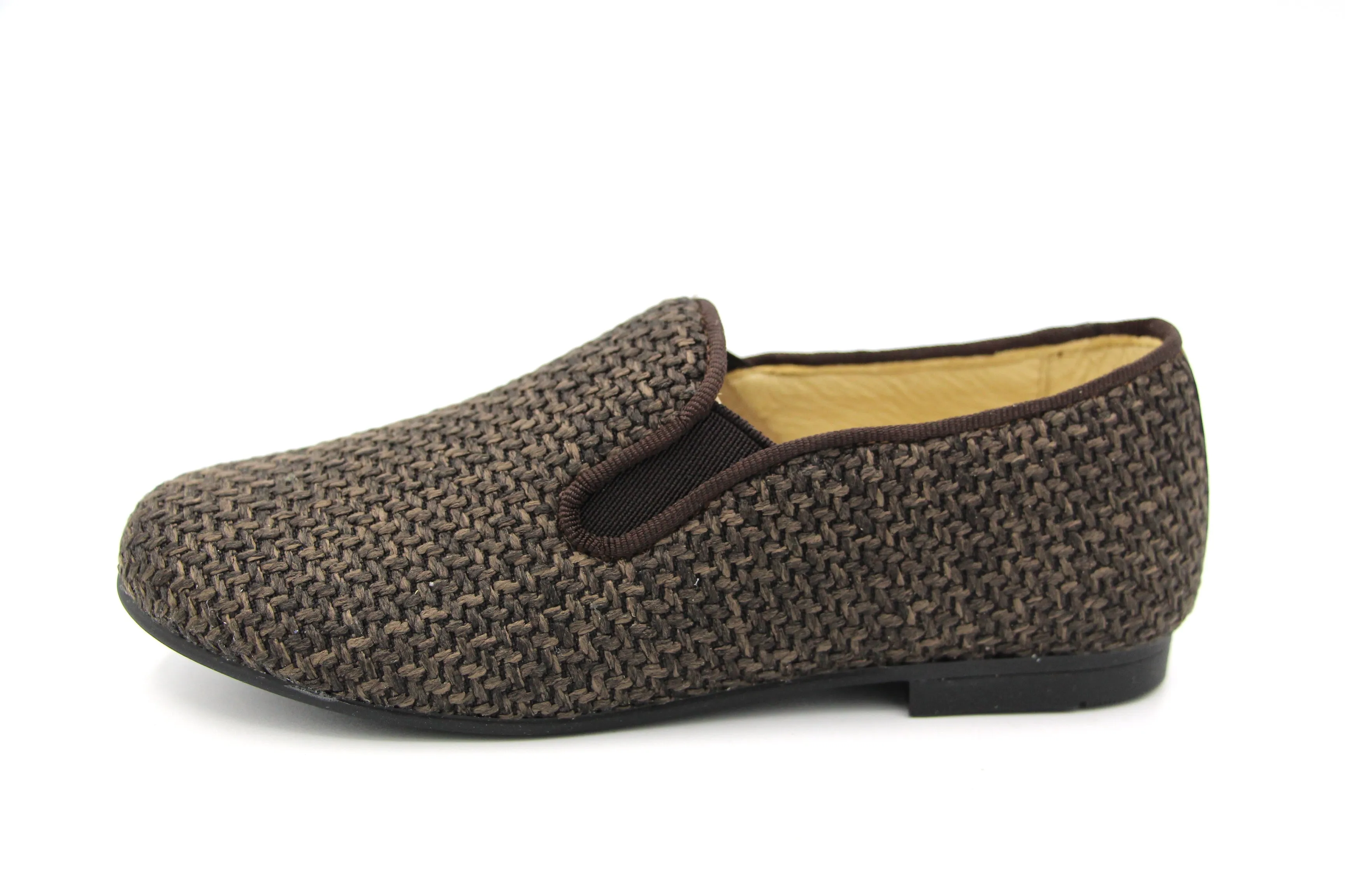 Andanines  Brown Woven Slip On 7T-4