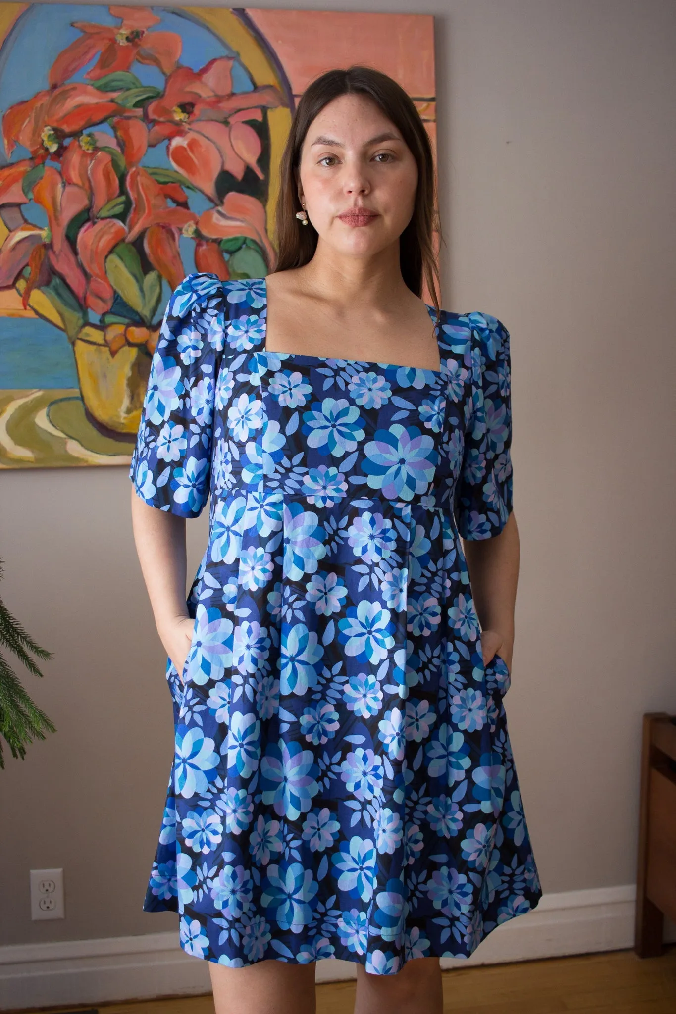 Birds of North America Swamp Angel Dress - Larkspur Blue (Online Exclusive)