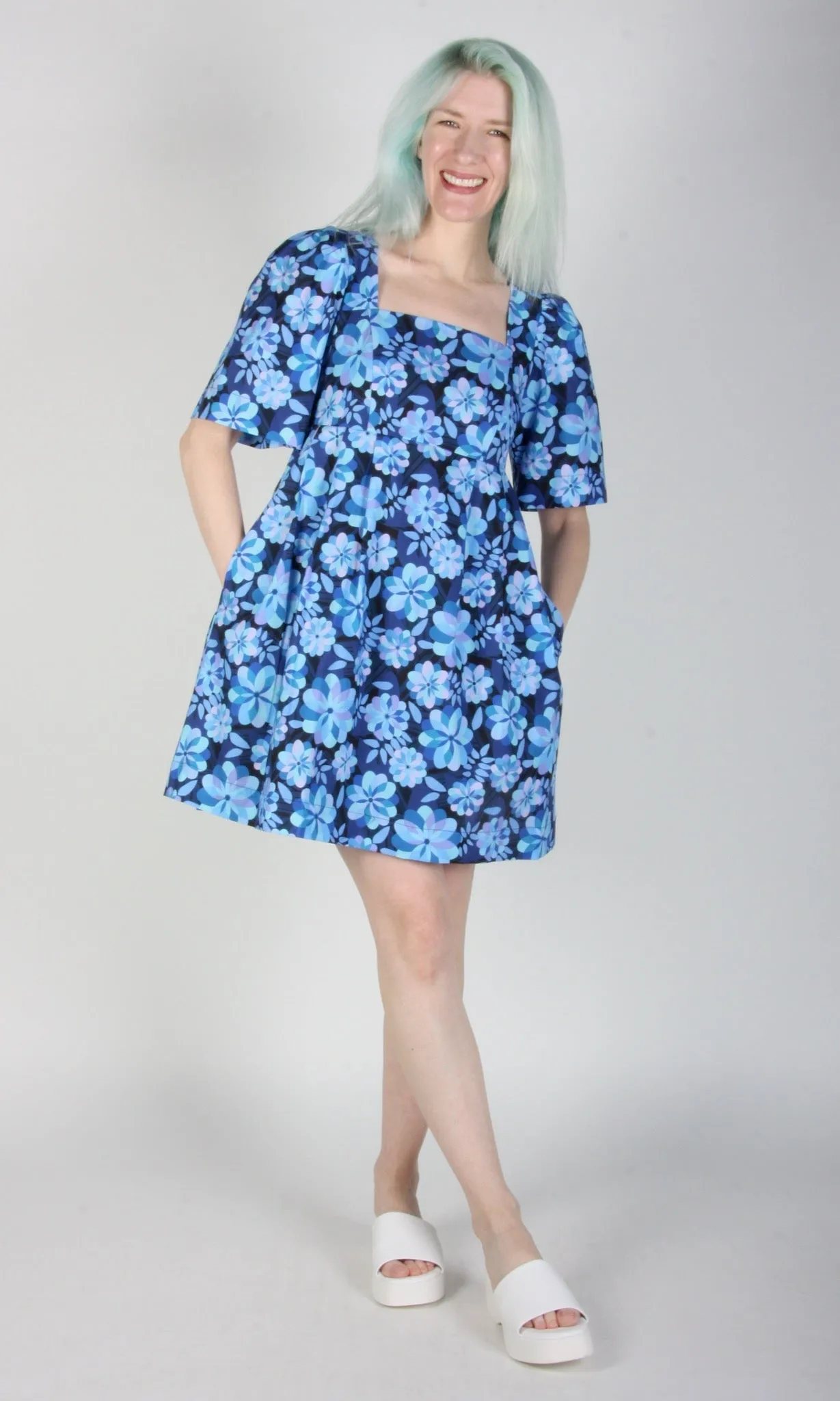 Birds of North America Swamp Angel Dress - Larkspur Blue (Online Exclusive)