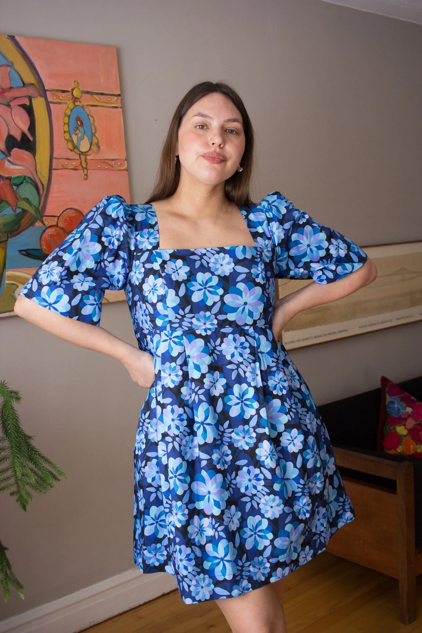 Birds of North America Swamp Angel Dress - Larkspur Blue (Online Exclusive)