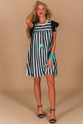 Breezy Stripe Shift Dress