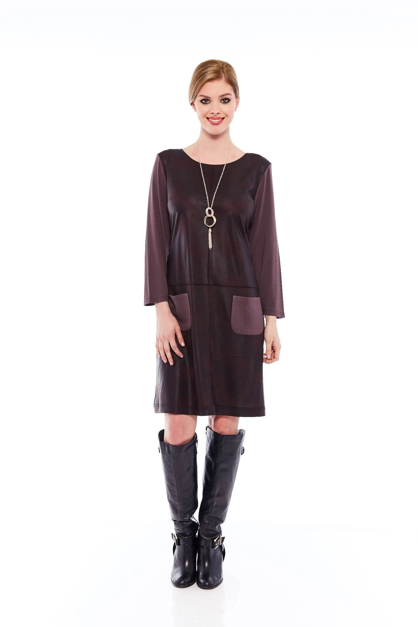 Buy Women's Long Sleeve Brown Midi Dresses Online