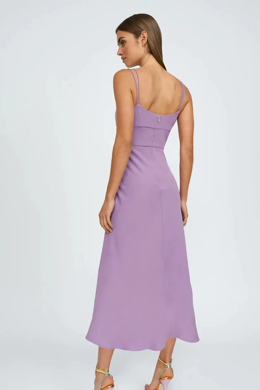 BY JOHNNY Iris Midi Dress Iris Purple