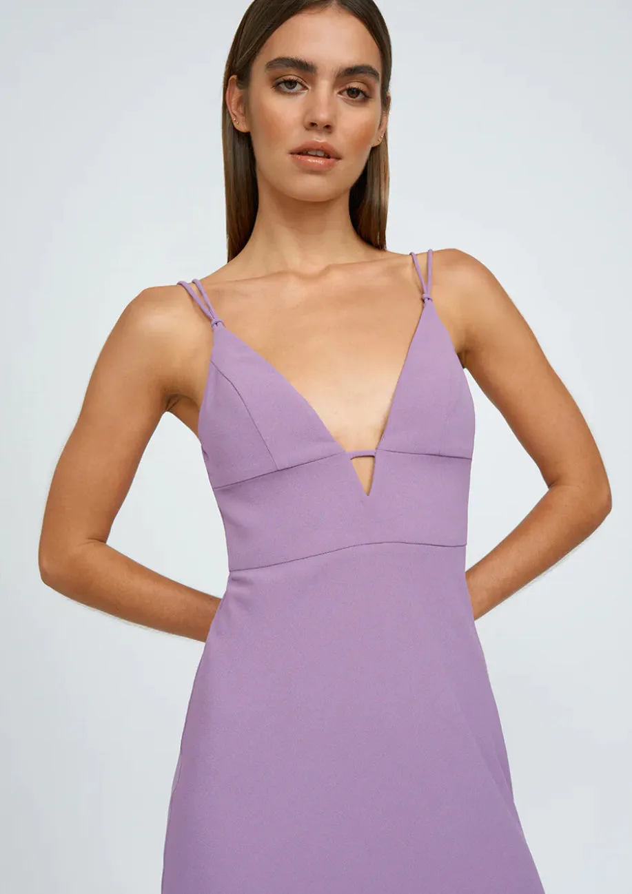 BY JOHNNY Iris Midi Dress Iris Purple