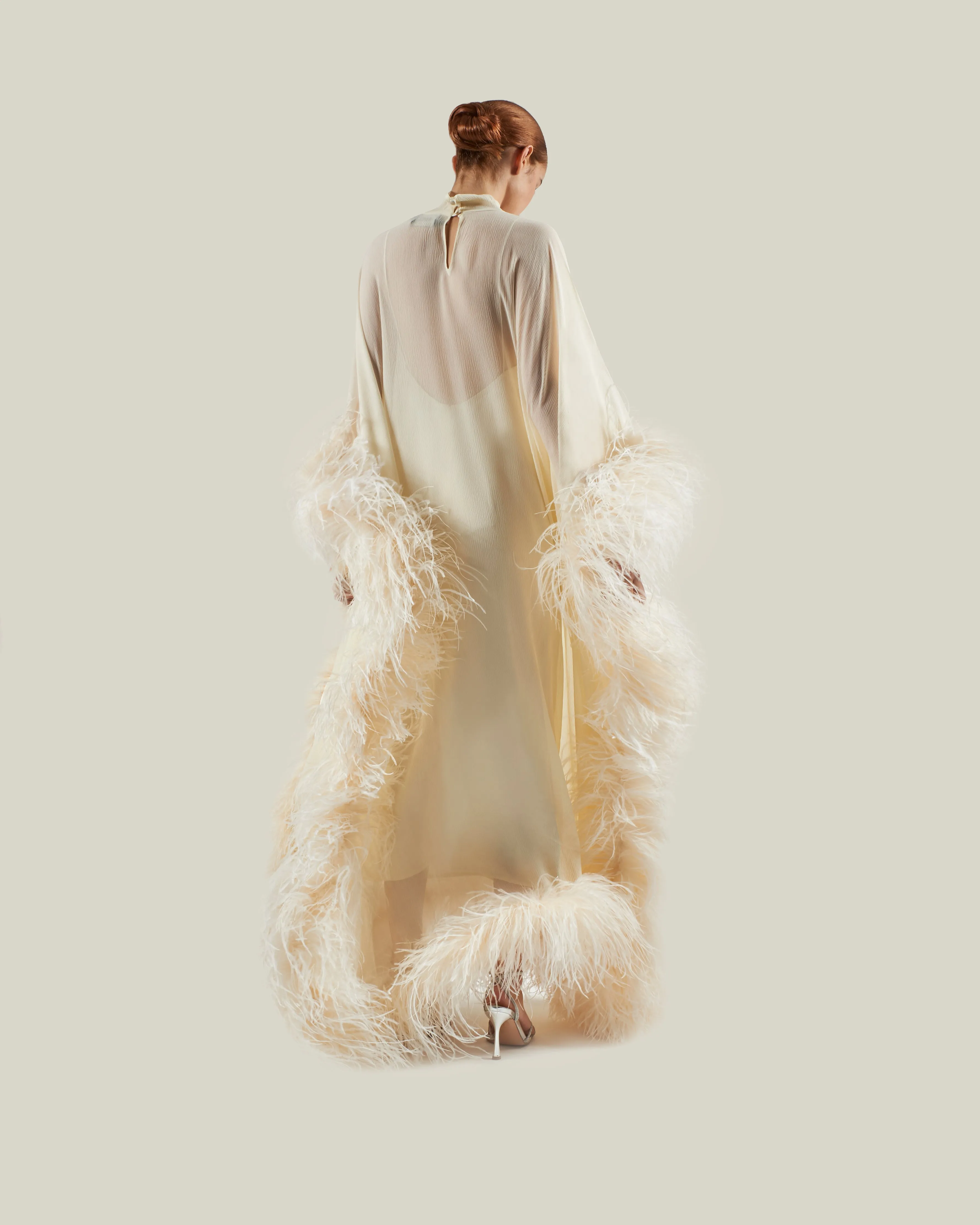 Casta Diva Spirito Kaftan in Ivory