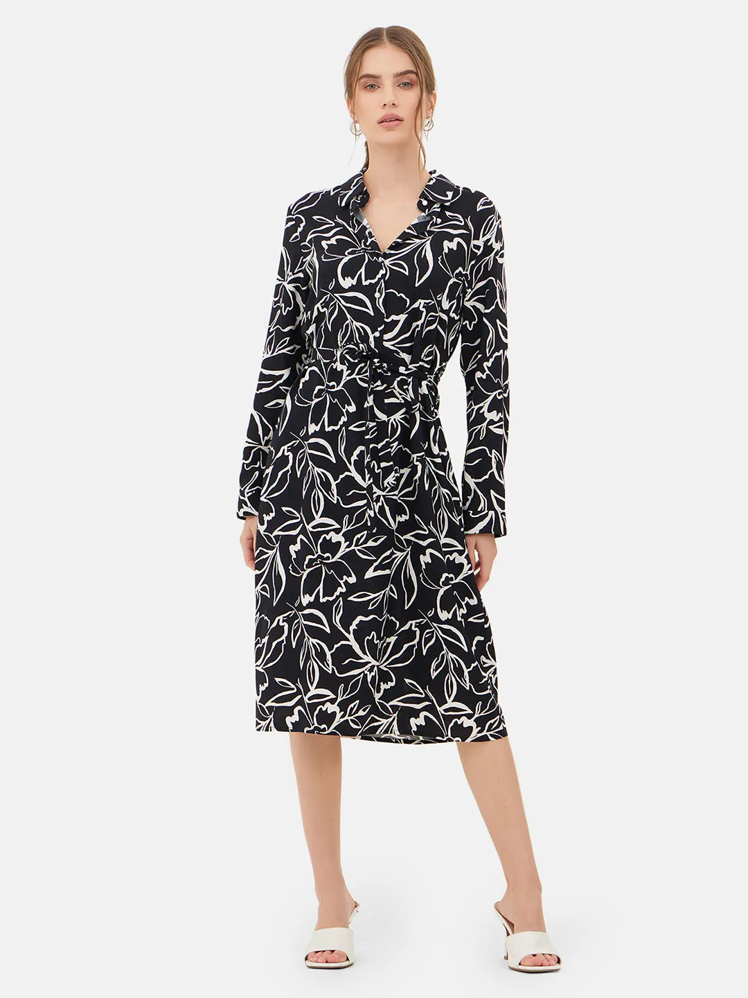 Cecilia Printed Shirt Dress