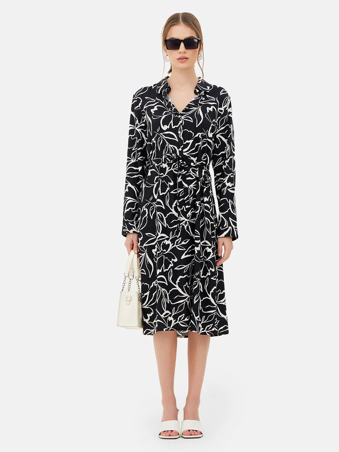 Cecilia Printed Shirt Dress