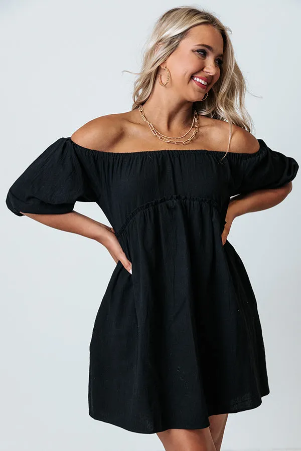 Certified Chic Babydoll Dress In Black