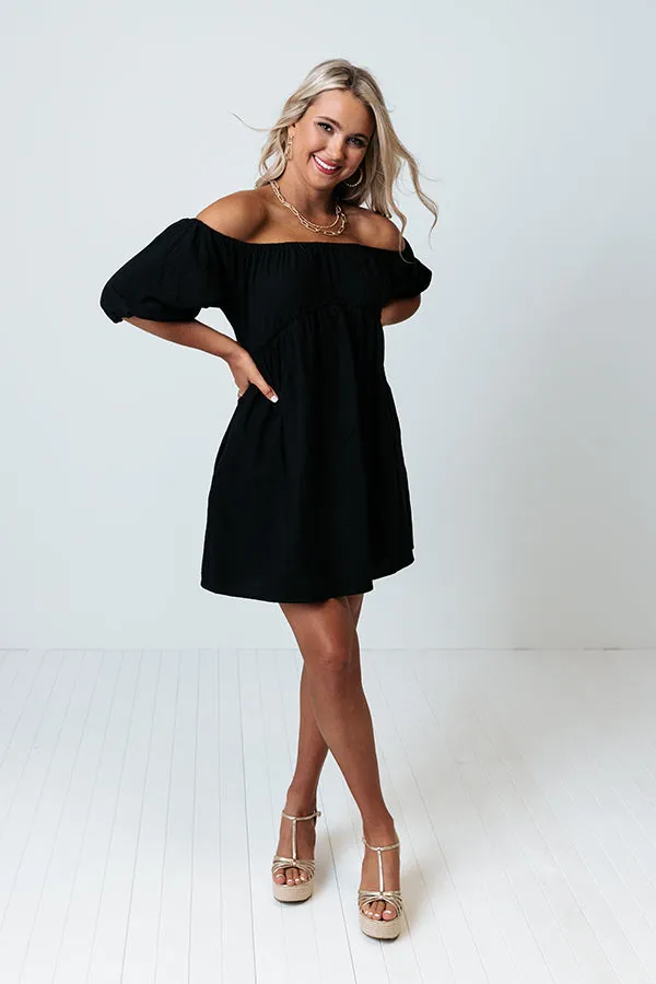 Certified Chic Babydoll Dress In Black