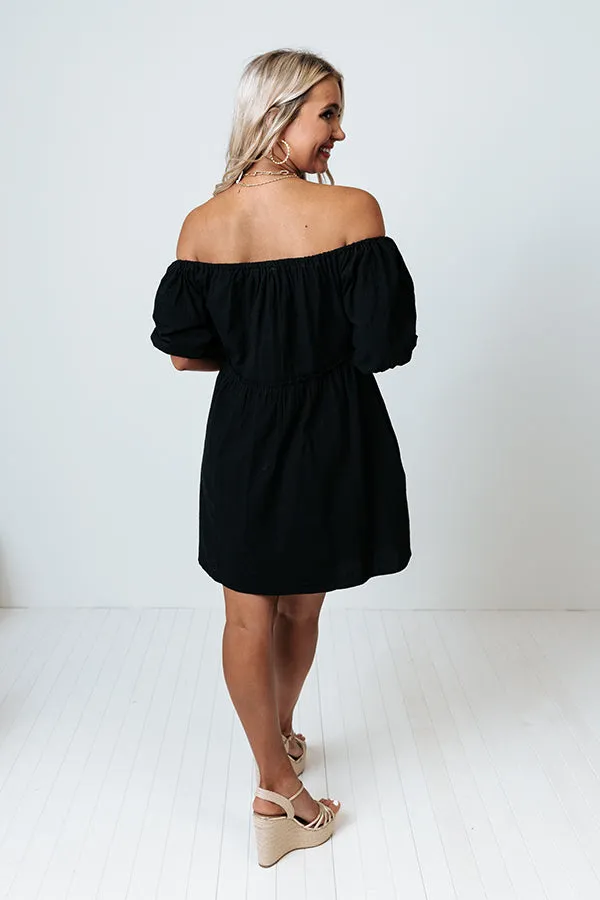 Certified Chic Babydoll Dress In Black