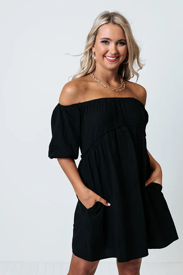 Certified Chic Babydoll Dress In Black