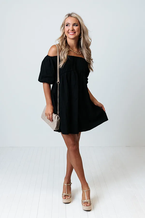 Certified Chic Babydoll Dress In Black