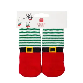 Christmas Non Slip Dog Socks - 4 Pack