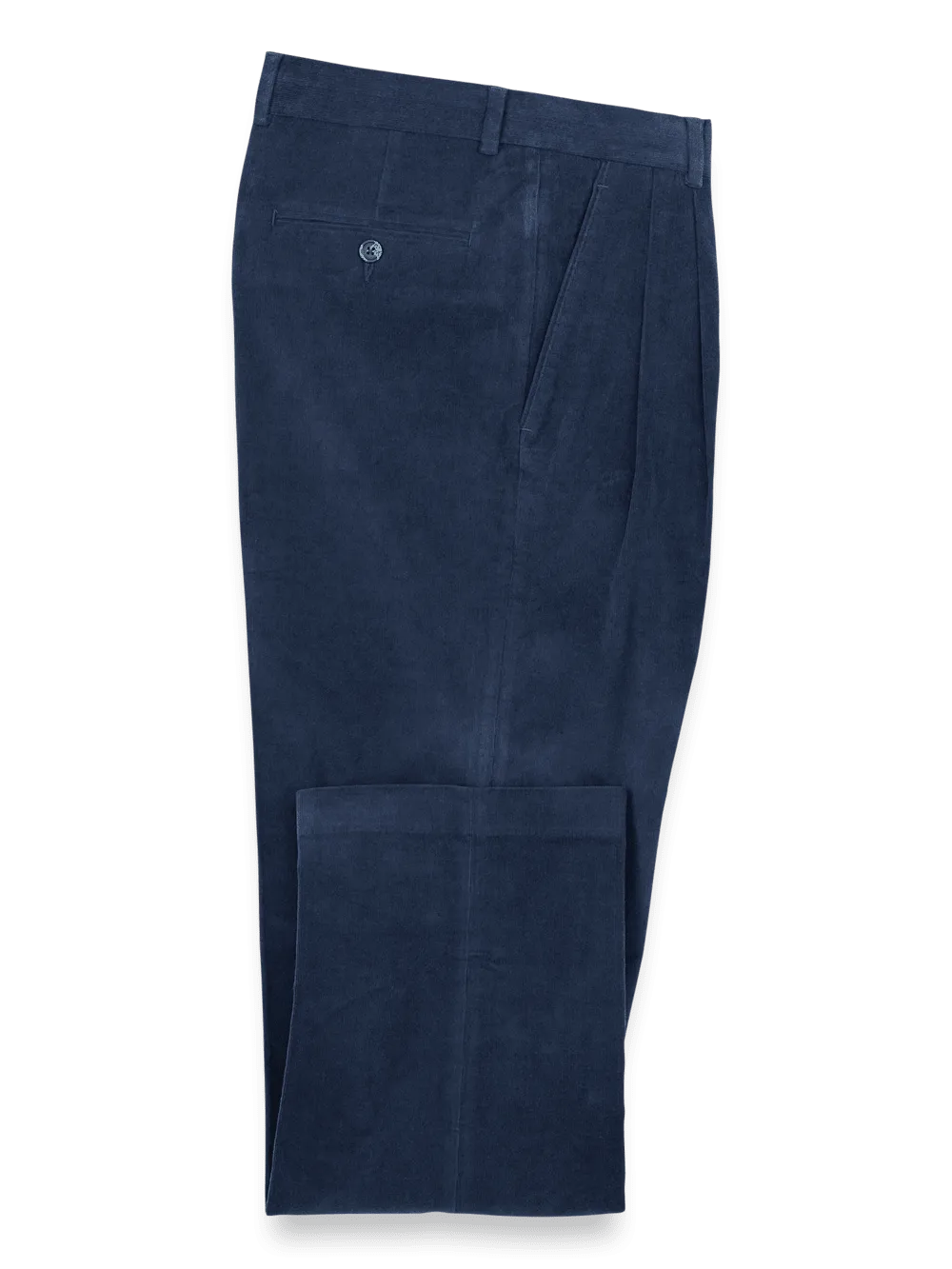 Cotton Stretch Corduroy Pants - Blue