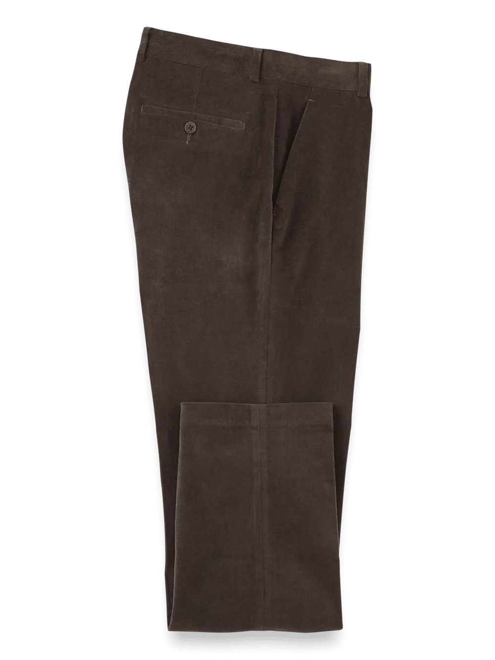 Cotton Stretch Corduroy Pants - Dark Brown