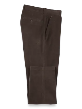 Cotton Stretch Corduroy Pants - Dark Brown