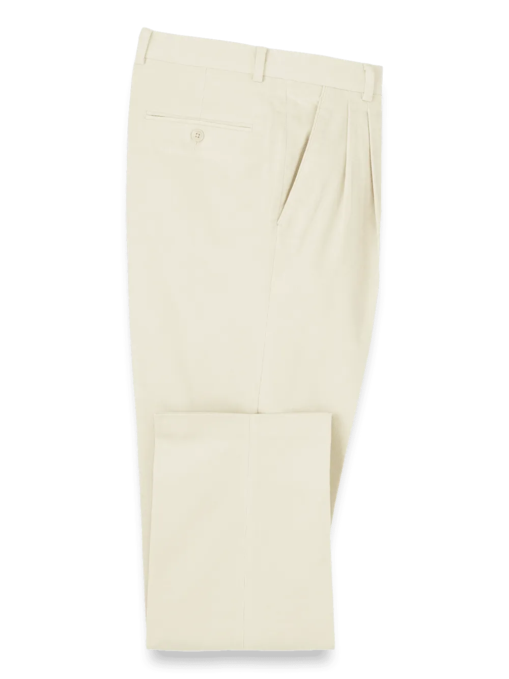 Cotton Stretch Corduroy Pants - Winter White