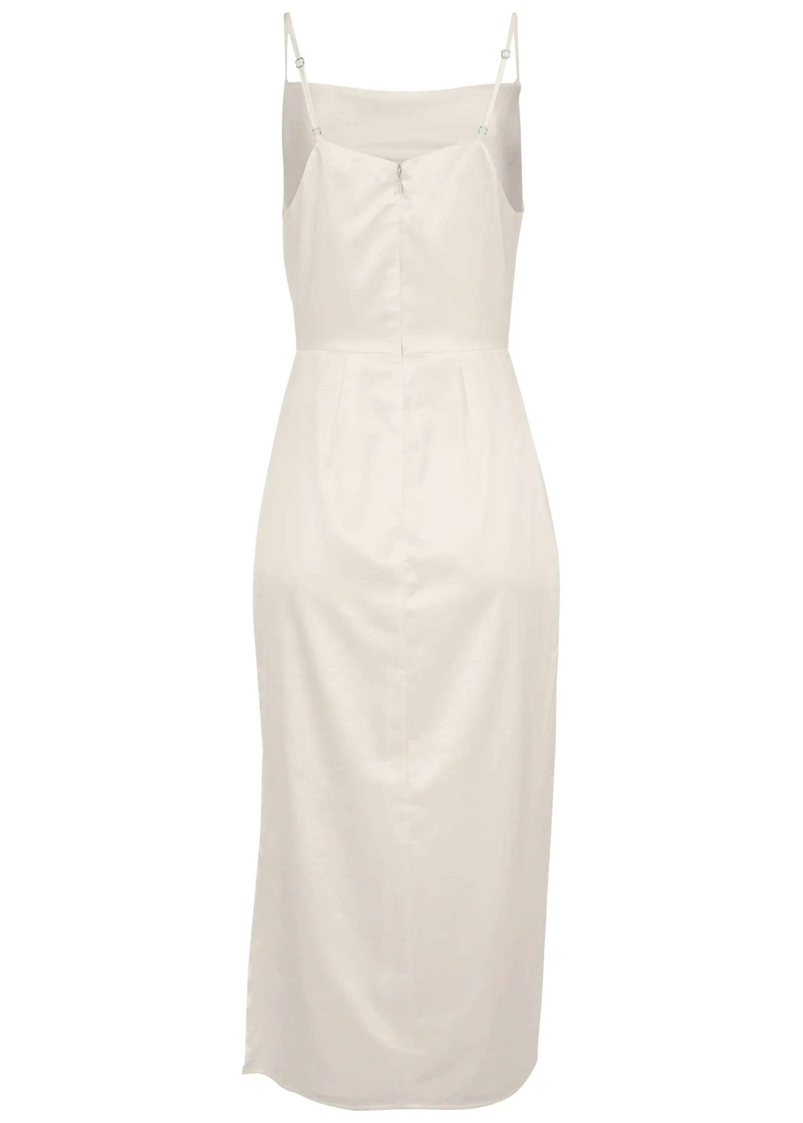 Cowl Neck Slip Dress - Off White