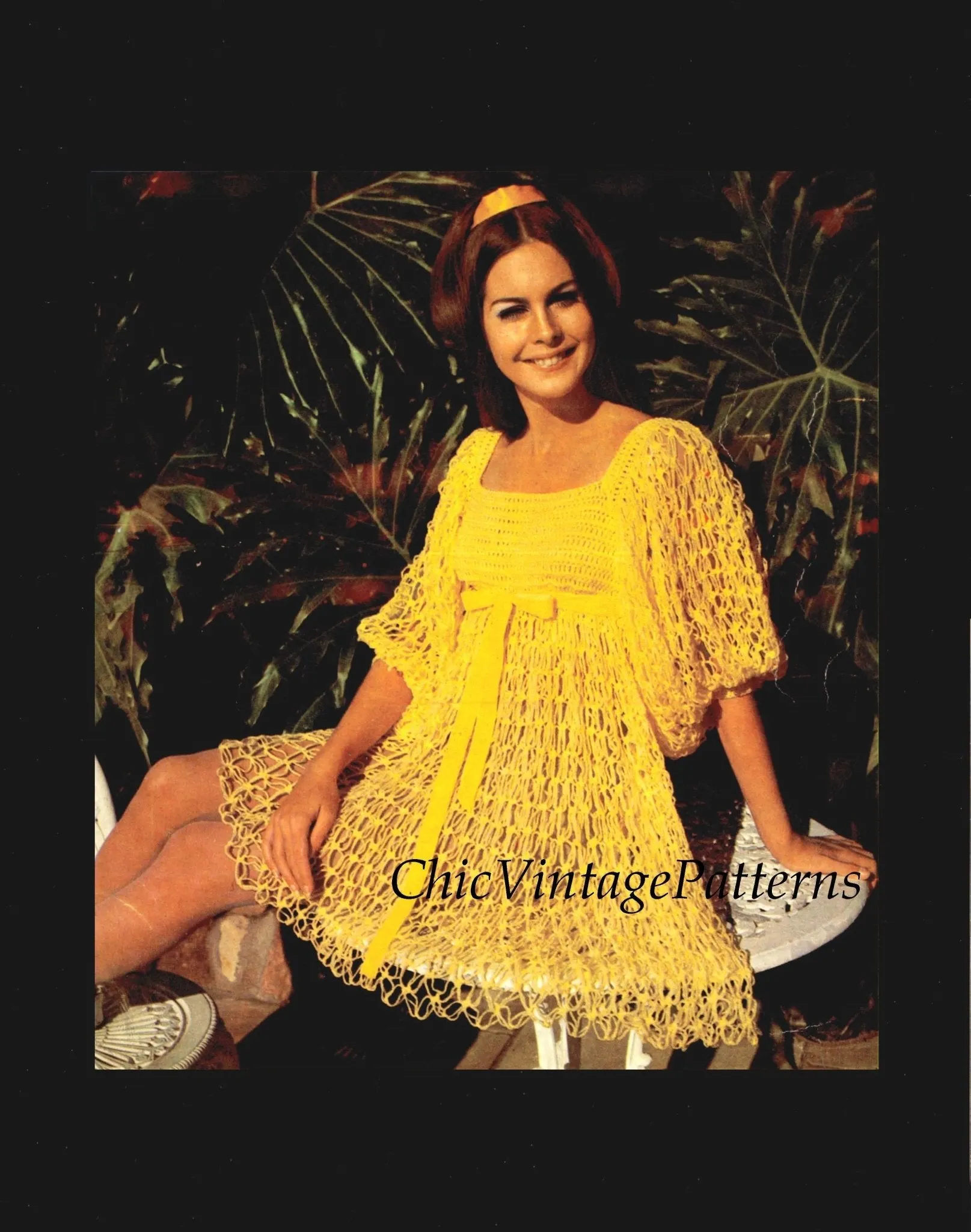 Crochet Dress Pattern, Ladies Summer Party, Resort, Dinner Dress, Instant Download