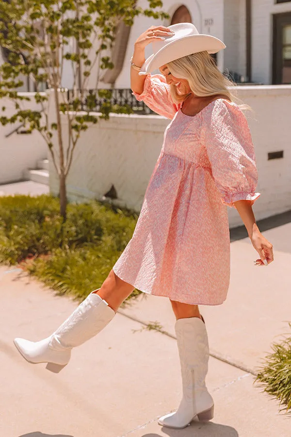 Cute On Repeat Babydoll Dress In Pink