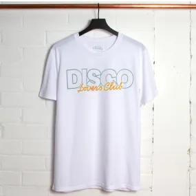 Disco Lovers Front Print - Tshirt - White