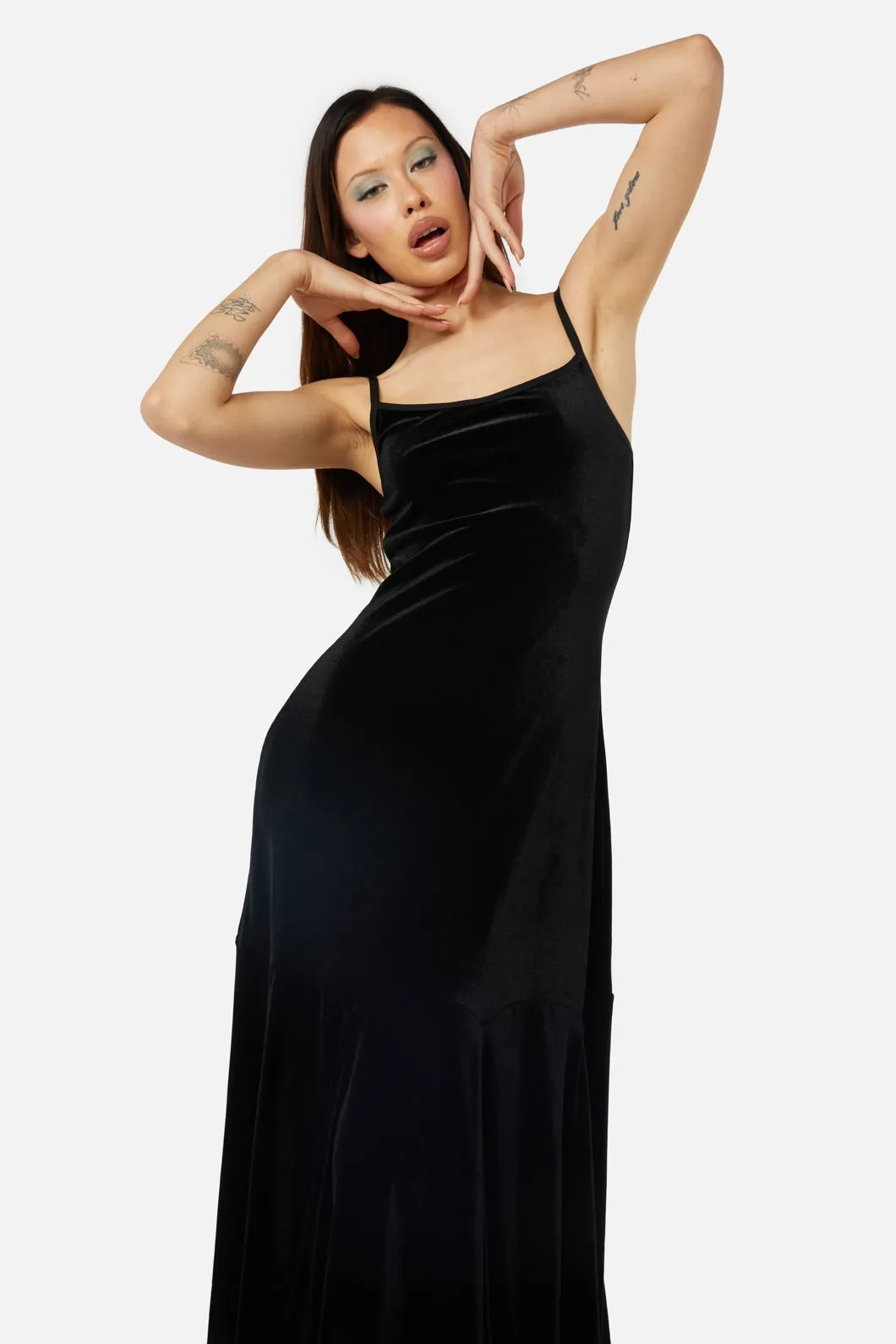 Discord Velvet Maxi Dress