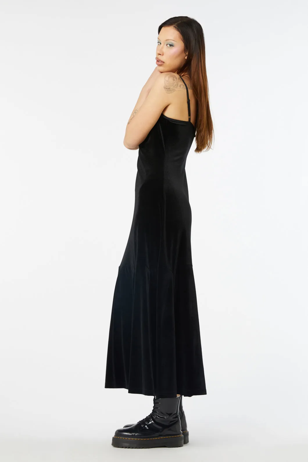 Discord Velvet Maxi Dress