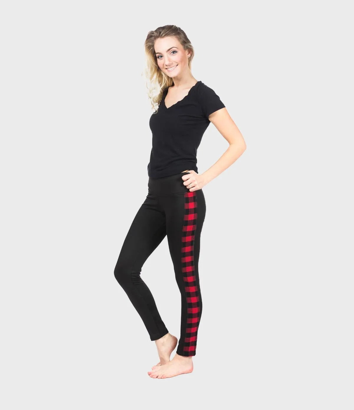 Flannel Leggings - Red Buffalo