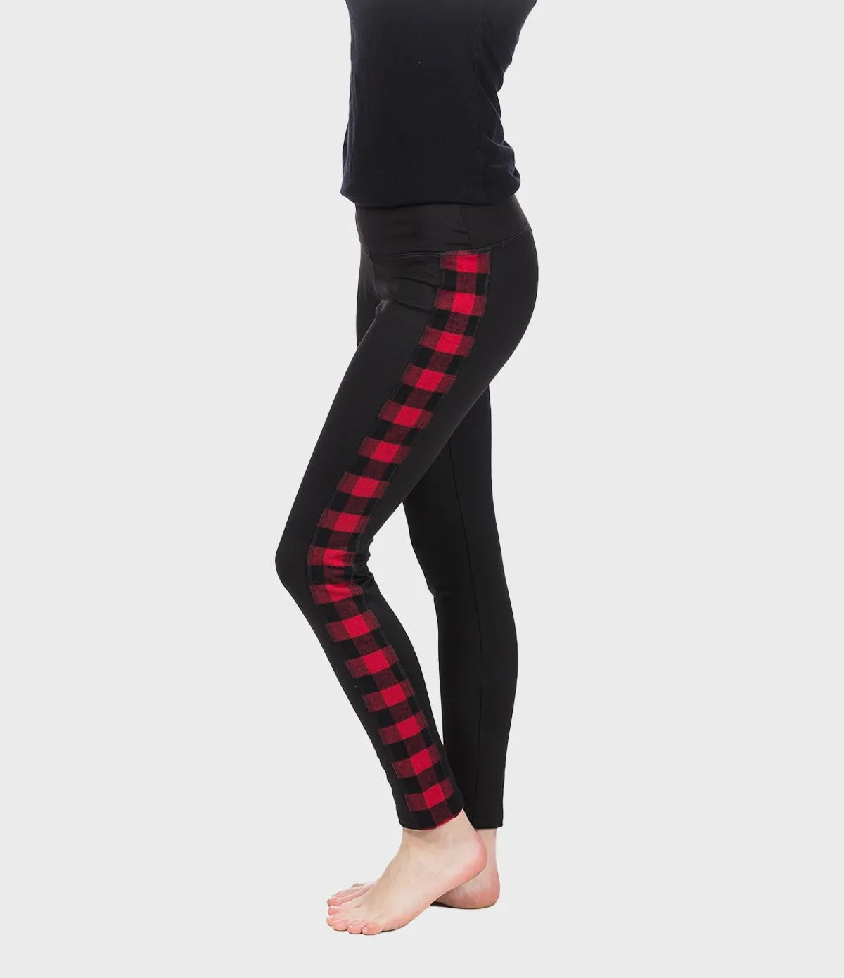 Flannel Leggings - Red Buffalo