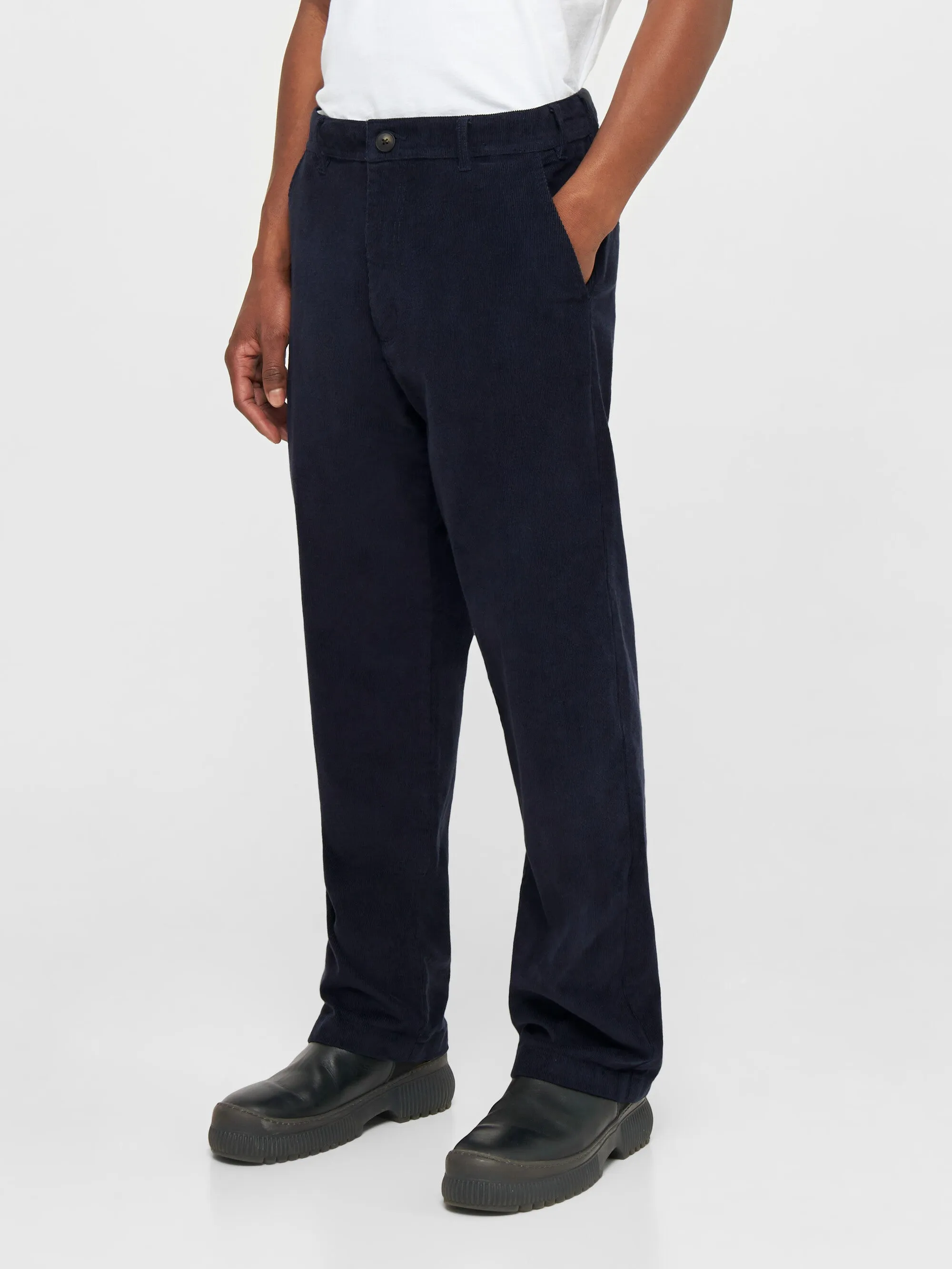 FLINT wide corduroy chino pants - Night Sky