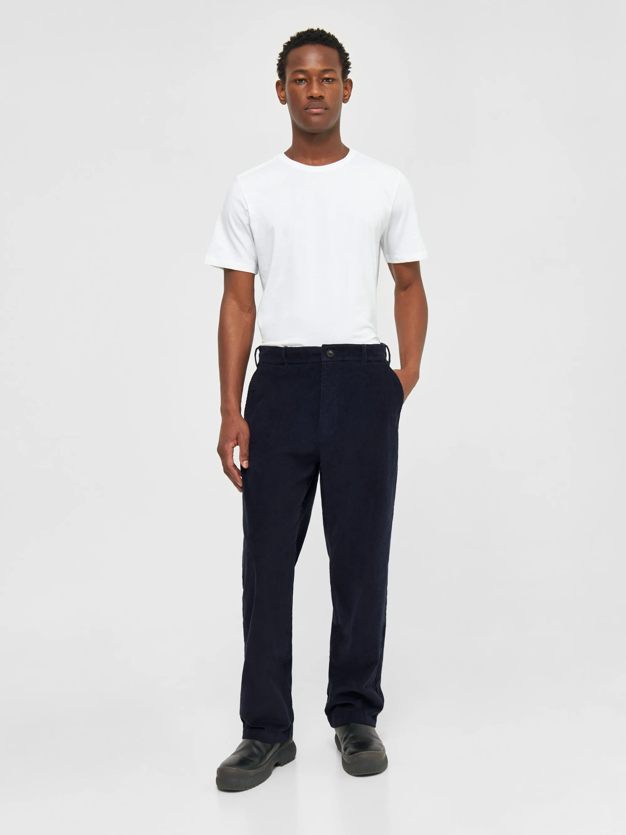 FLINT wide corduroy chino pants - Night Sky