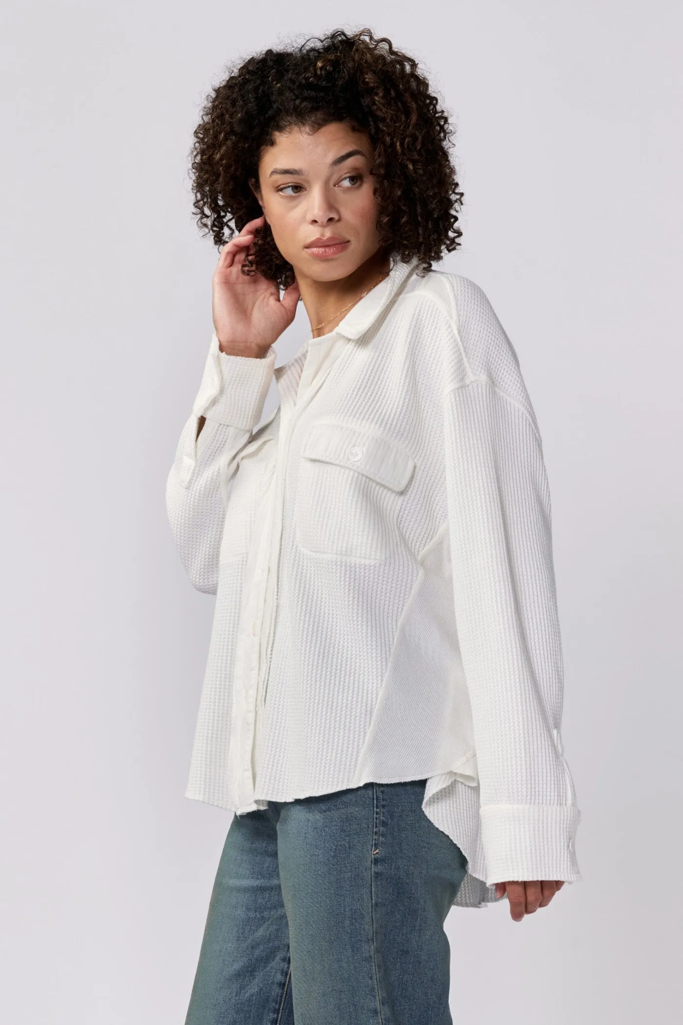 FOSTER THERMAL SHIRT JACKET WHITE