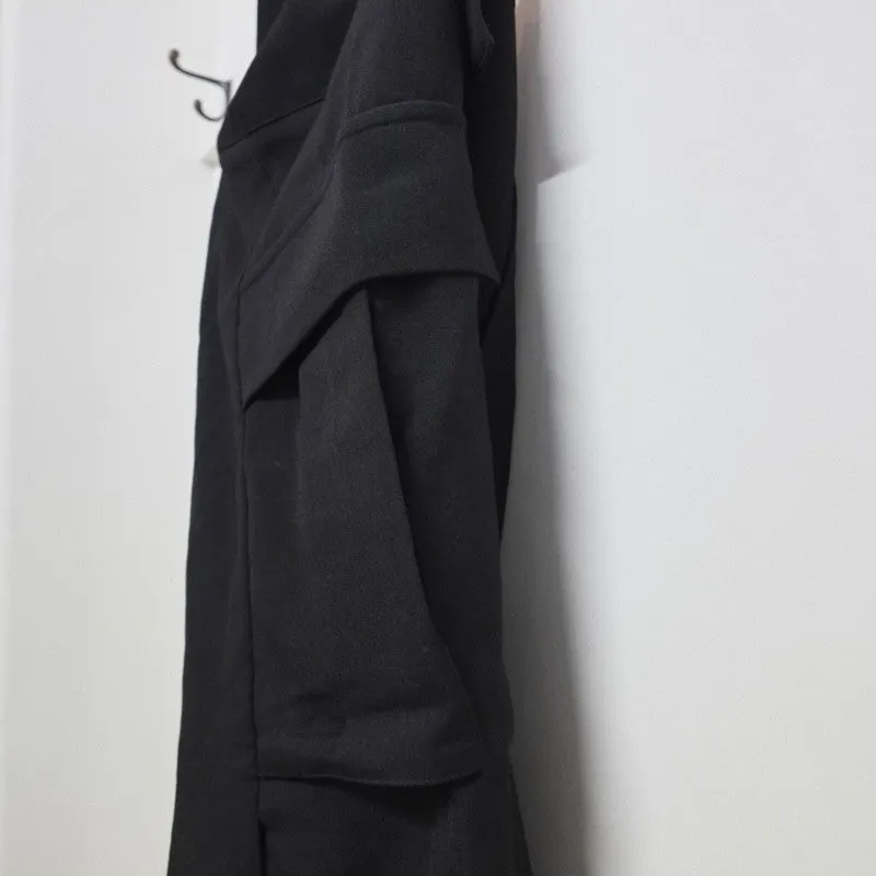 gabardine suspender jumpsuit