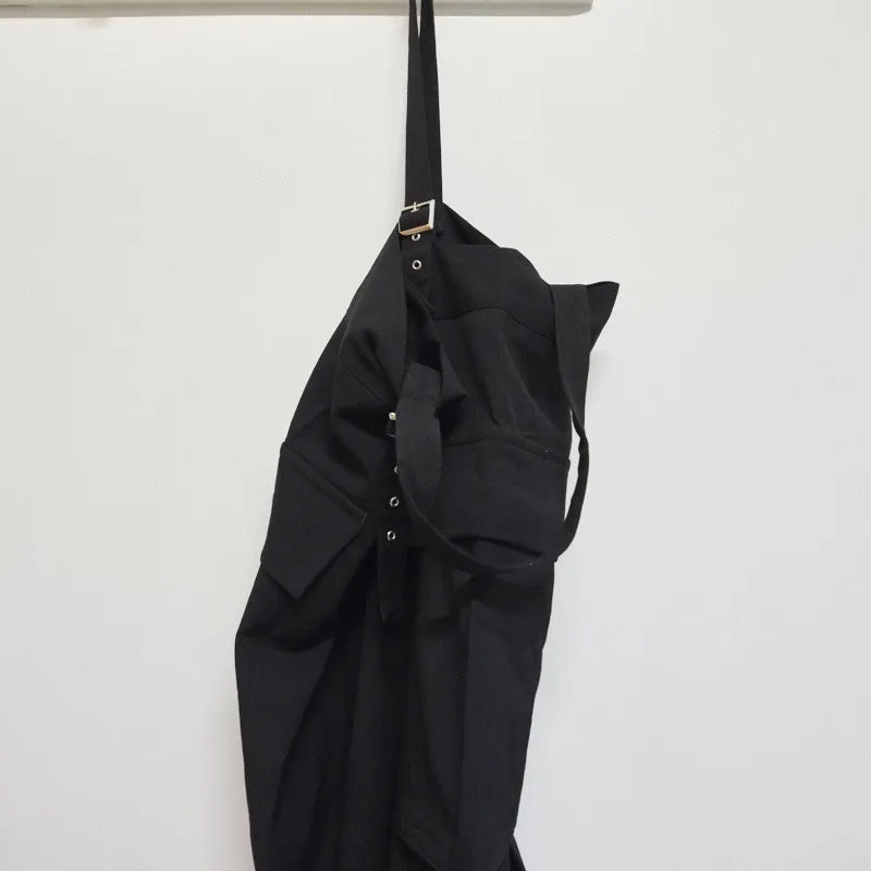 gabardine suspender jumpsuit