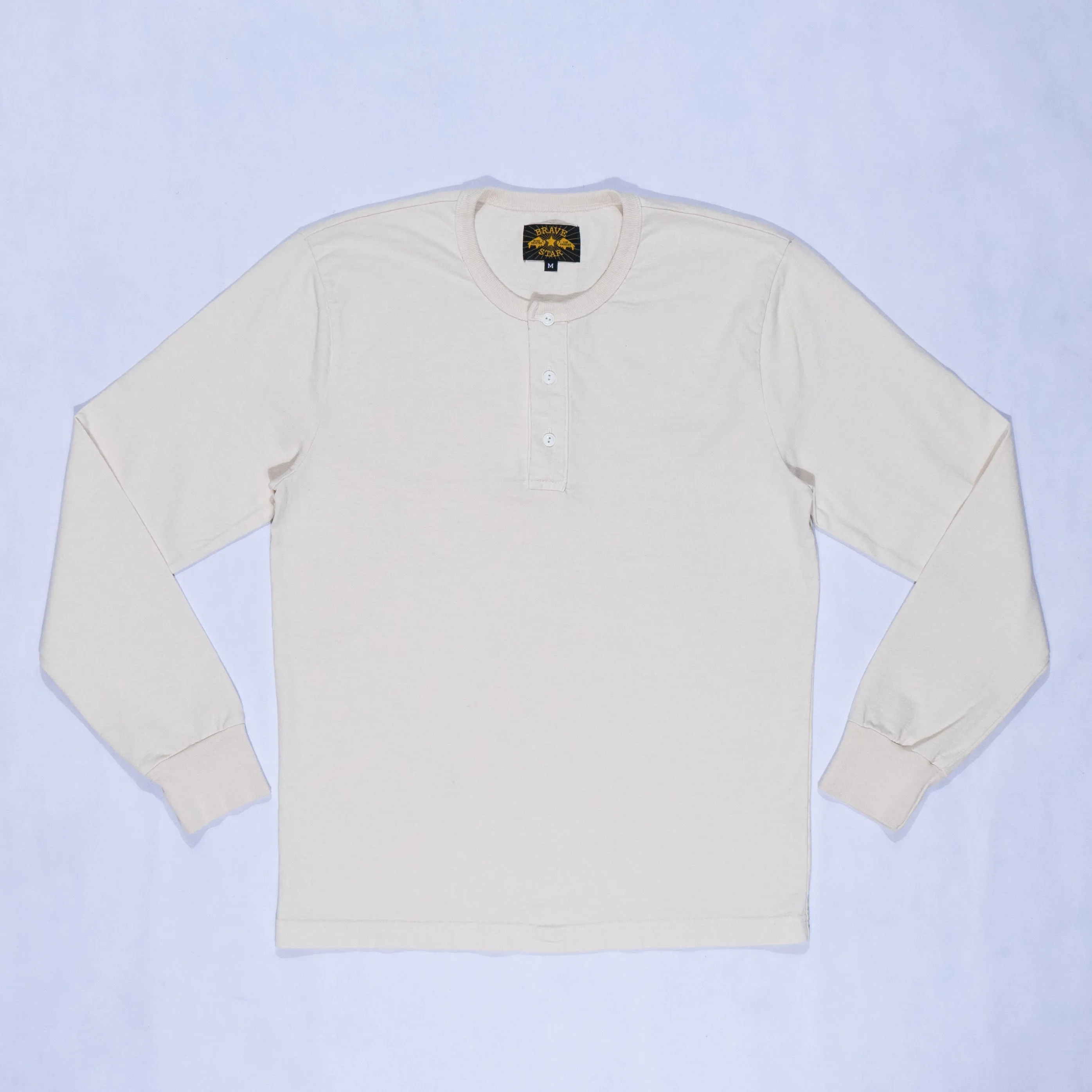 Glory Days Long Sleeve Heavyweight Henley - Desert Bone