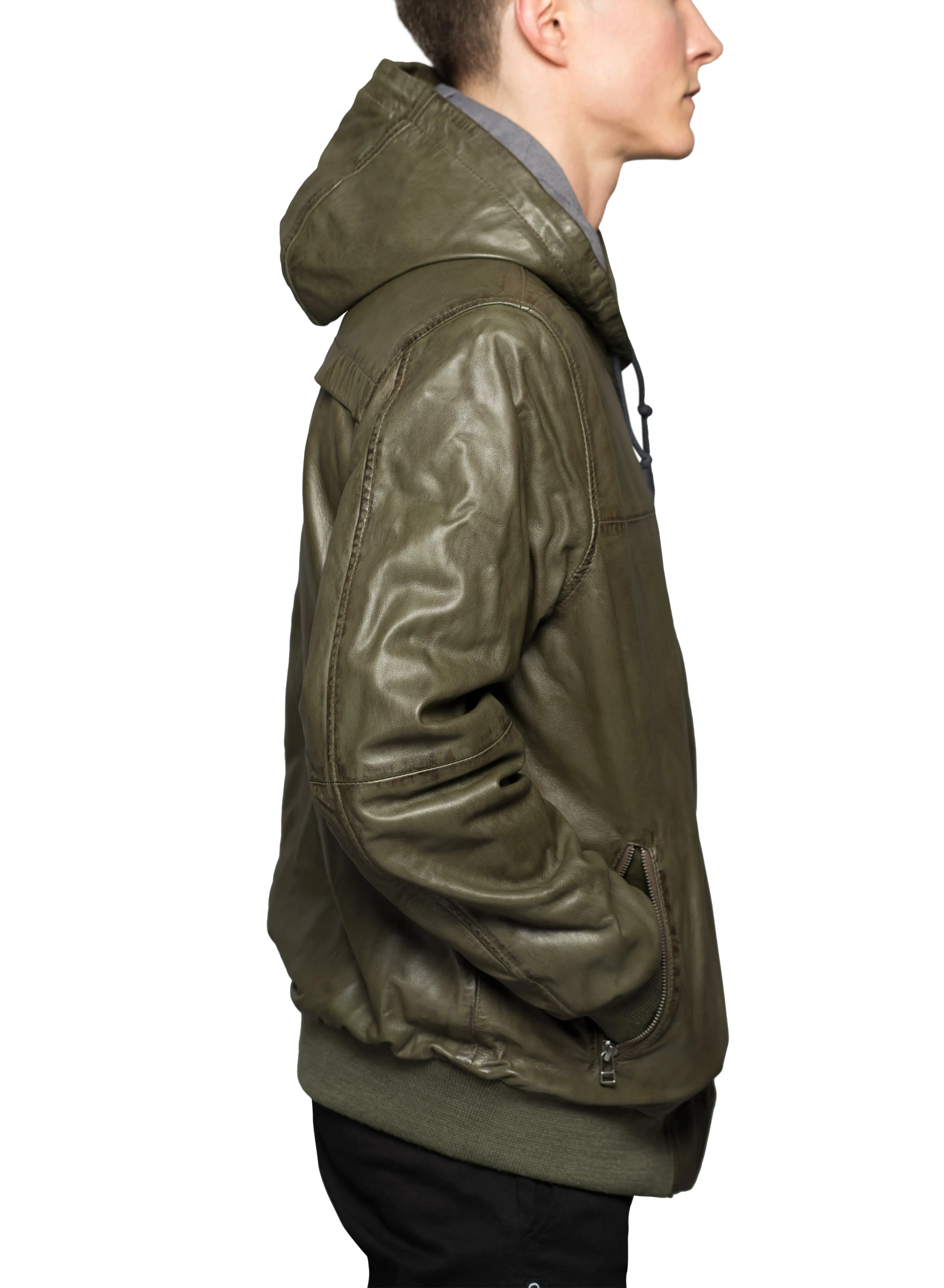 Gully Klassics Waxed Lambskin Leather Jacket