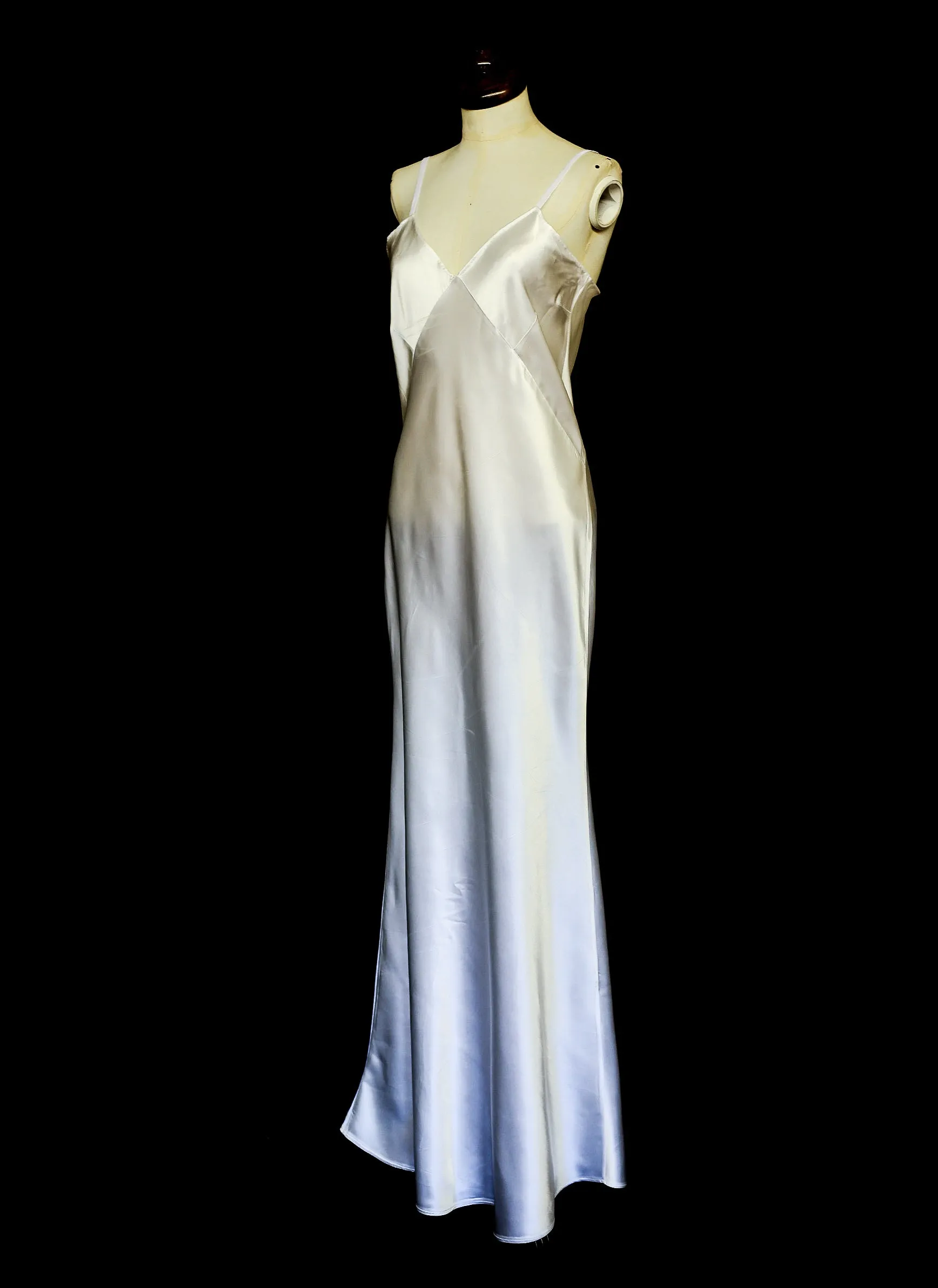 Harlow - Bespoke Full Length Silk Bias Cut Slip Dress