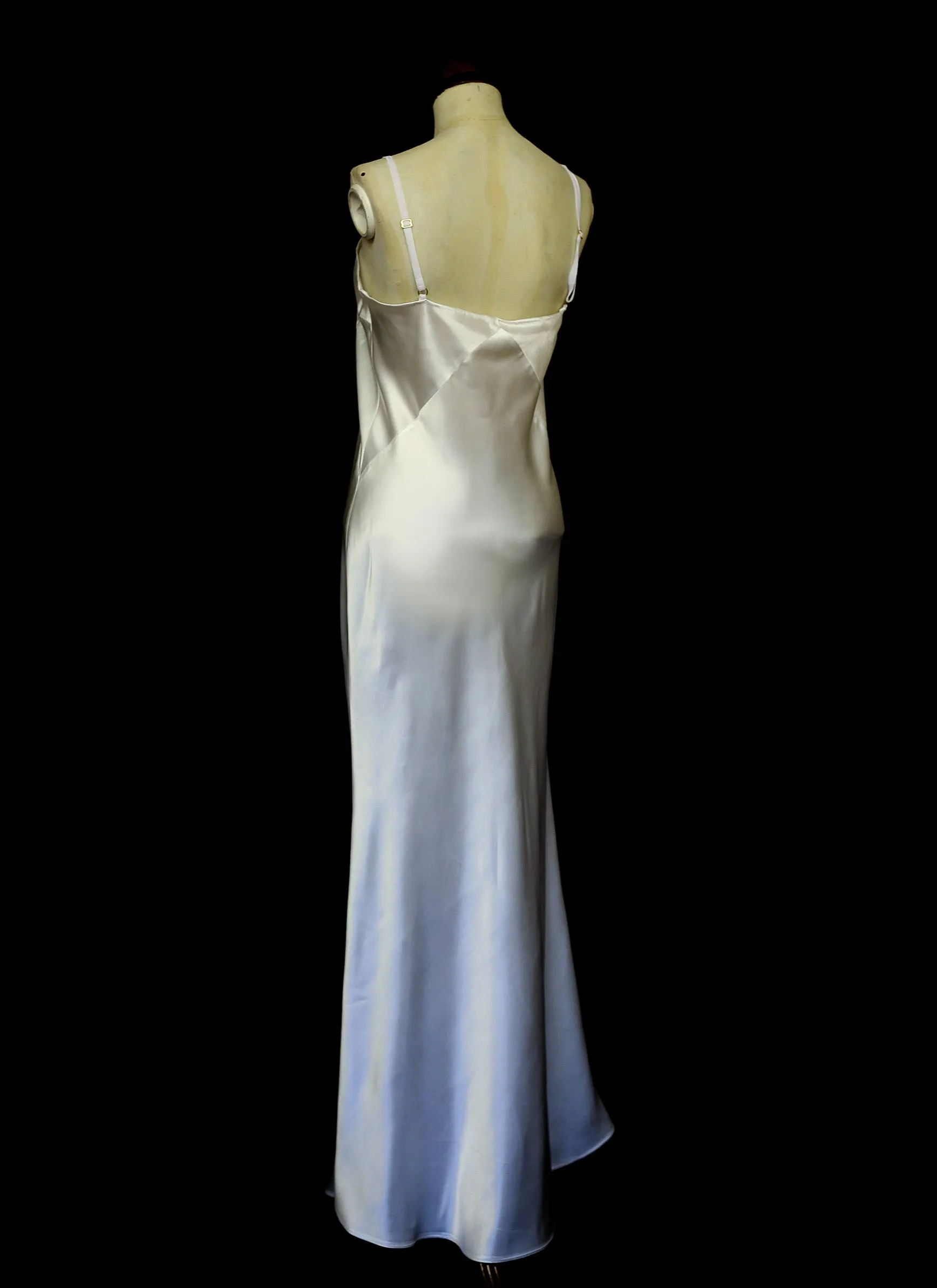 Harlow - Bespoke Full Length Silk Bias Cut Slip Dress