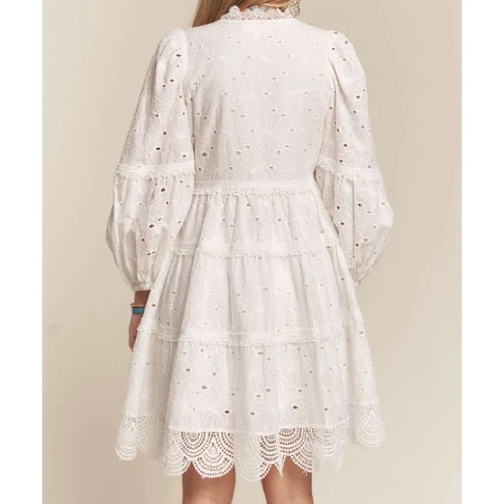 Heaven Sent Eyelet Babydoll Dress