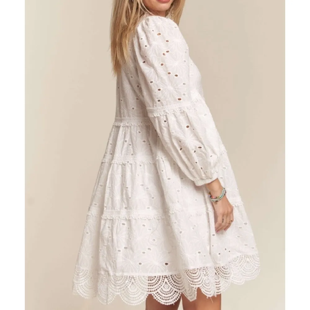 Heaven Sent Eyelet Babydoll Dress