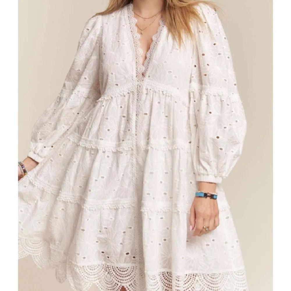 Heaven Sent Eyelet Babydoll Dress