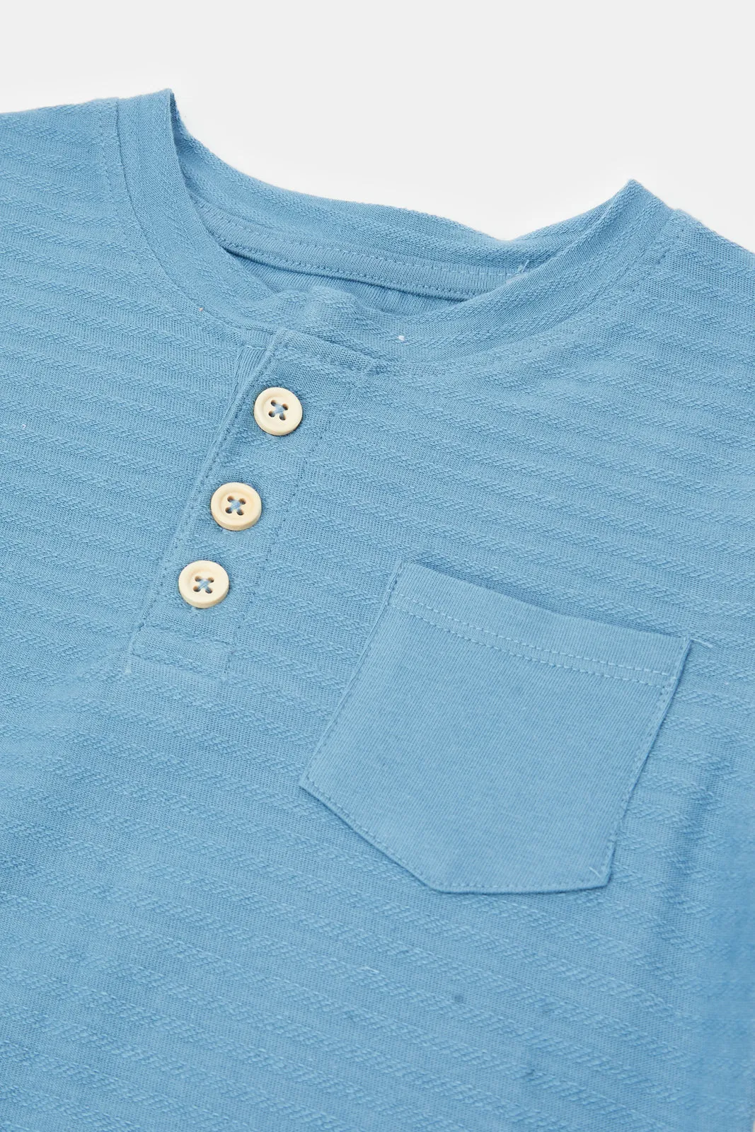 Infant Boys Blue Jacquard Tee