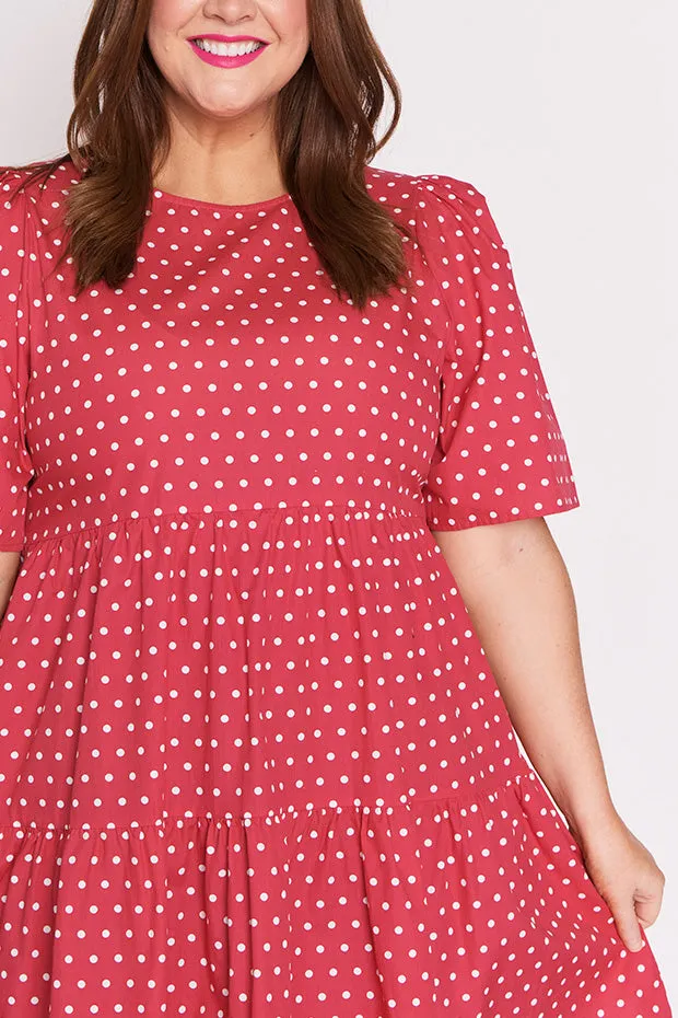 Isadora Cherry Spot Dress