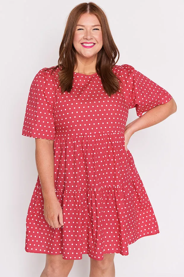 Isadora Cherry Spot Dress