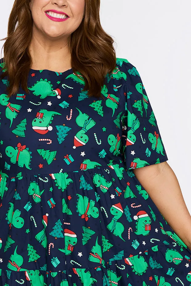 Isadora Dino Christmas Dress